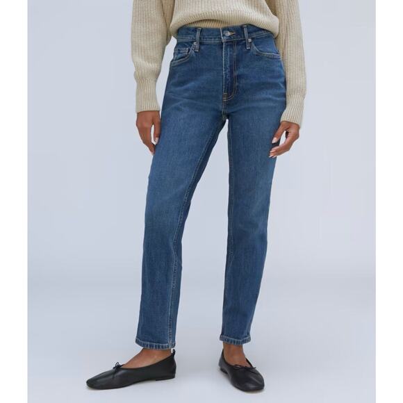 Everlane The Original Cheeky Jean 30R Stretch Slim Straight Casual 30 x 28 Ankle - Picture 9 of 9